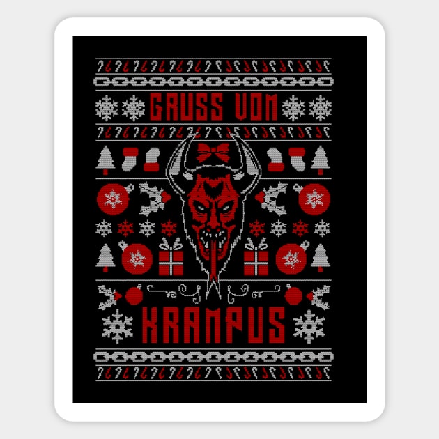 Krampus / Ugly Sweater Sticker by Woah_Jonny